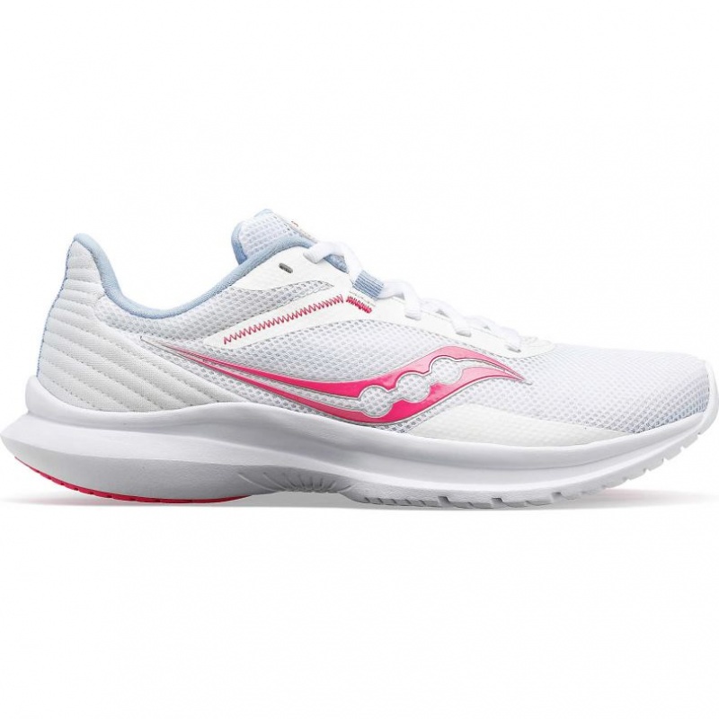 Women\'s Saucony Convergence Running Shoes White / Pink | SOUTHAFRICA-YHX