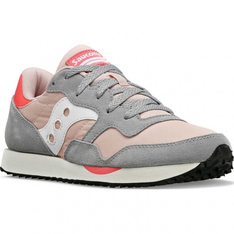 Women's Saucony DXN Sneakers Grey / Pink | SOUTHAFRICA-VXK