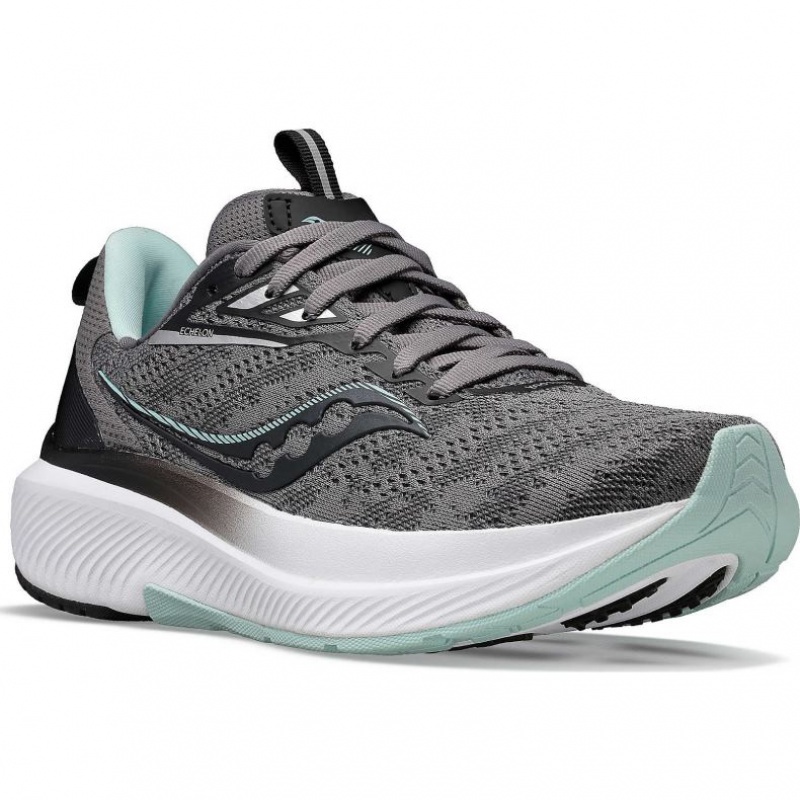 Women's Saucony Echelon 9 Running Shoes Grey | SOUTHAFRICA-CEM