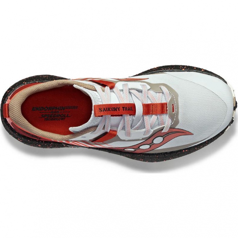 Women's Saucony Endorphin Edge Trail Running Shoes White / Red | SOUTHAFRICA-JUR