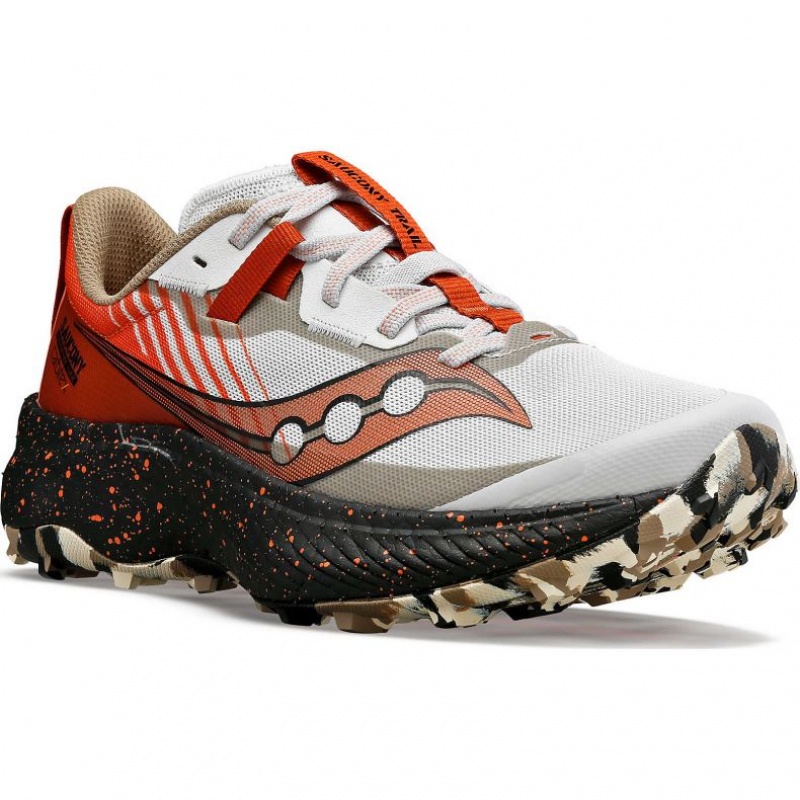 Women's Saucony Endorphin Edge Trail Running Shoes White / Red | SOUTHAFRICA-JUR