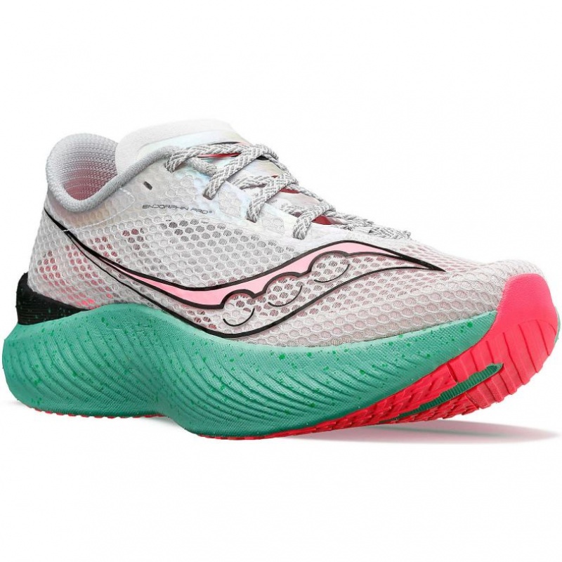 Women's Saucony Endorphin Pro 3 Running Shoes White | SOUTHAFRICA-AHK