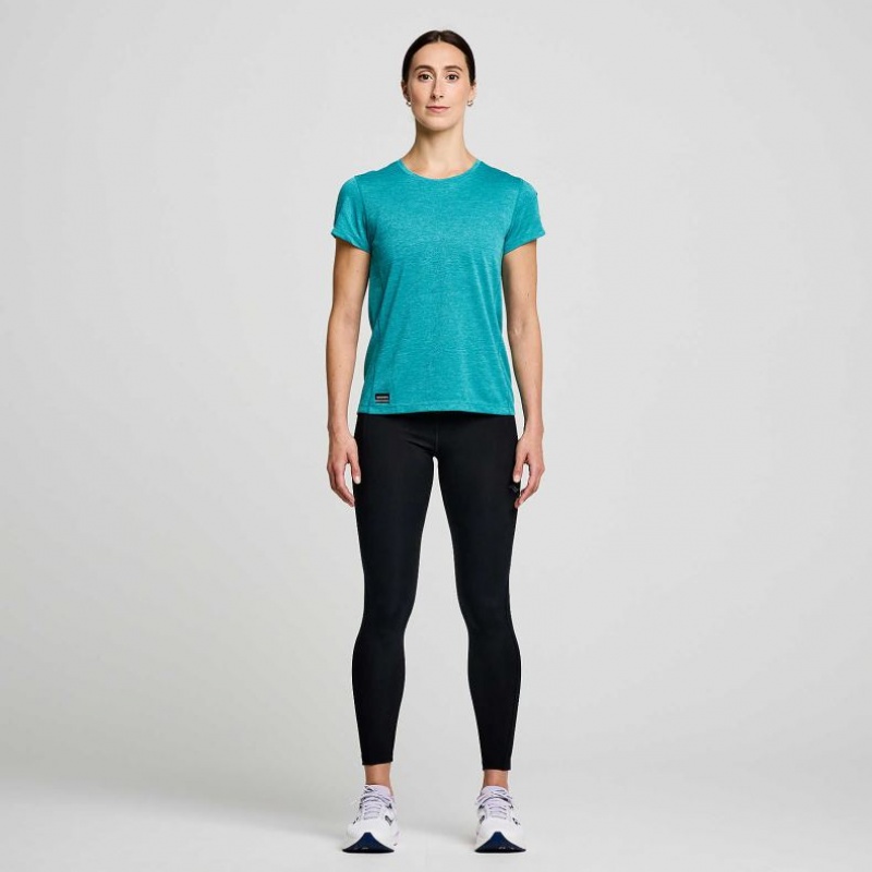 Women's Saucony Fortify 7/8 Tight Black | SOUTHAFRICA-XKJ