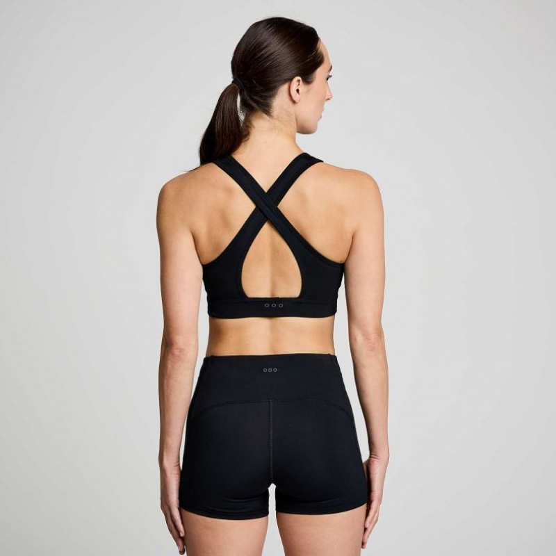 Women's Saucony Fortify Bra Black | SOUTHAFRICA-SUD