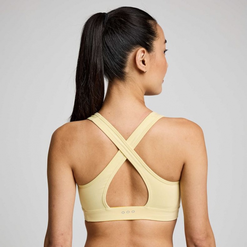 Women's Saucony Fortify Bra Yellow | SOUTHAFRICA-CPA