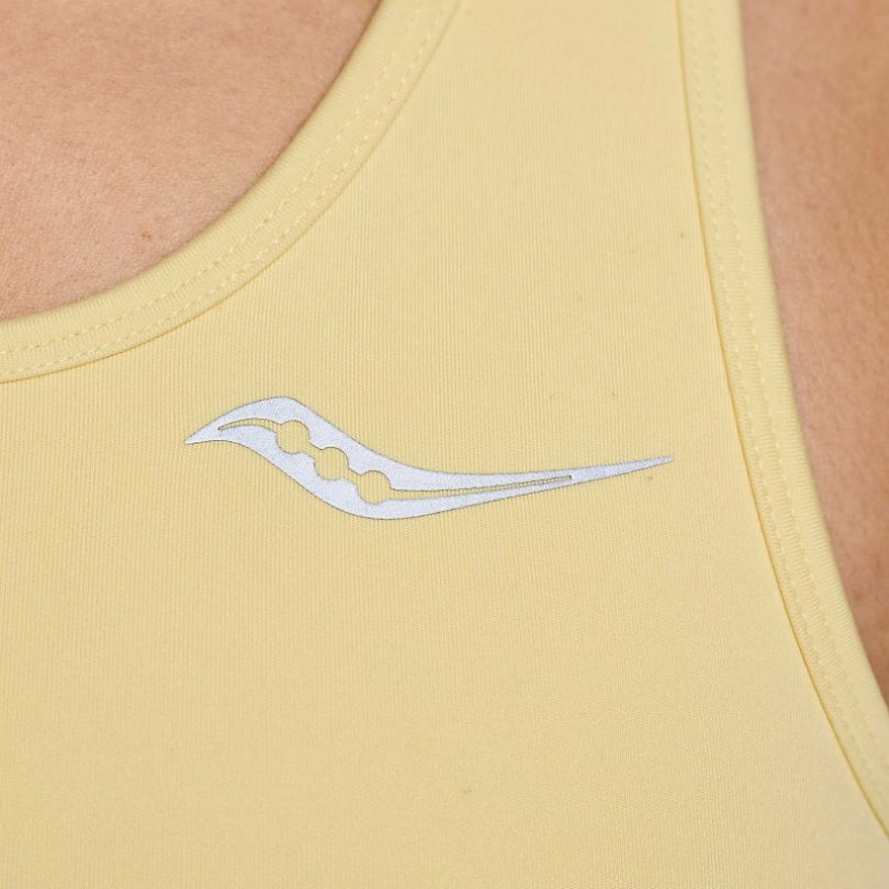 Women's Saucony Fortify Bra Yellow | SOUTHAFRICA-CPA