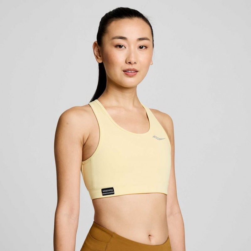 Women\'s Saucony Fortify Bra Yellow | SOUTHAFRICA-CPA