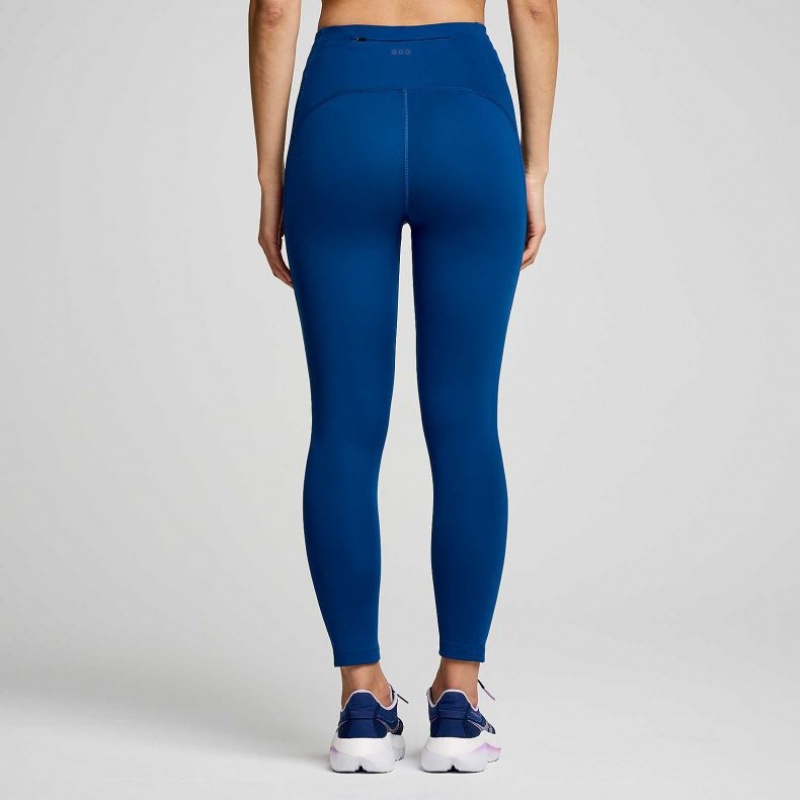 Women's Saucony Fortify Crop Tight Indigo | SOUTHAFRICA-EDK