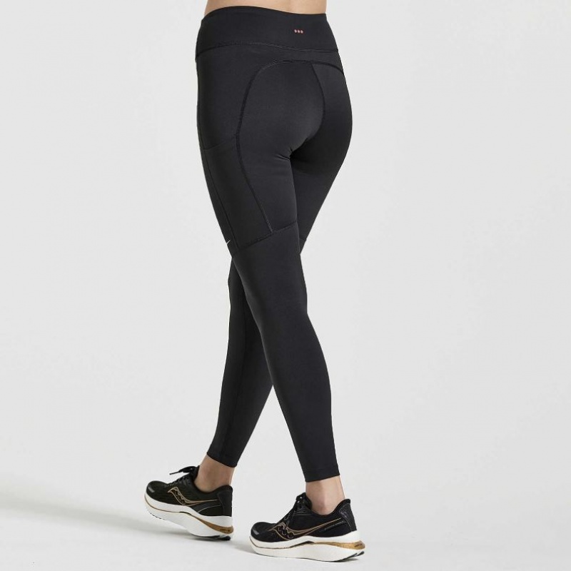 Women's Saucony Fortify Tight Black | SOUTHAFRICA-DSO