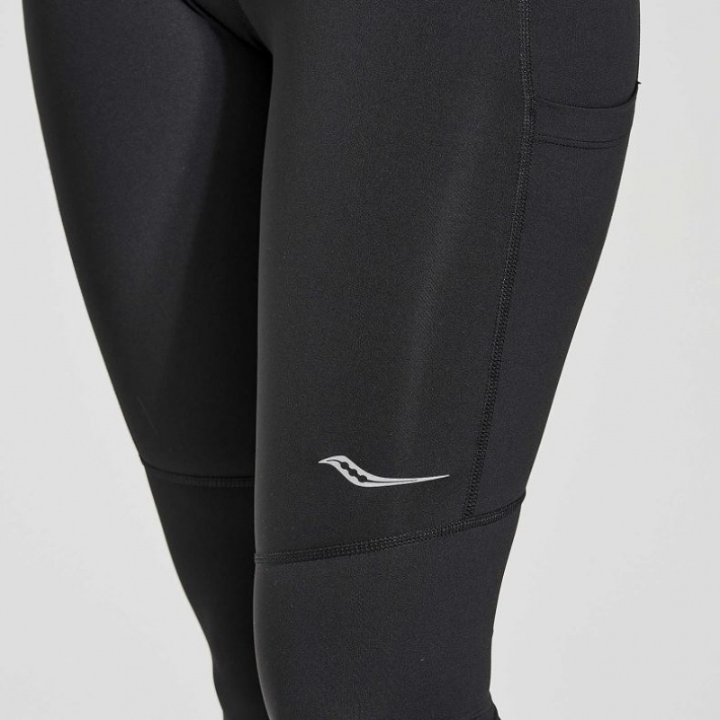 Women's Saucony Fortify Tight Black | SOUTHAFRICA-DSO