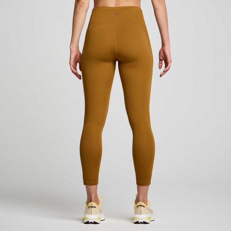 Women's Saucony Fortify Viz Tight Brown | SOUTHAFRICA-DVO