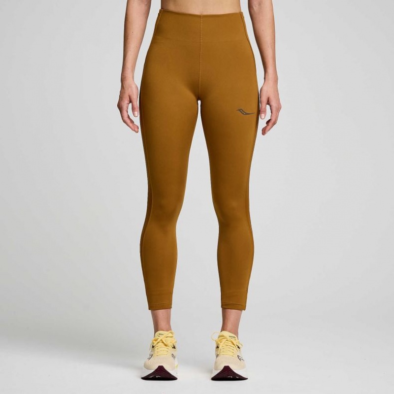 Women\'s Saucony Fortify Viz Tight Brown | SOUTHAFRICA-DVO