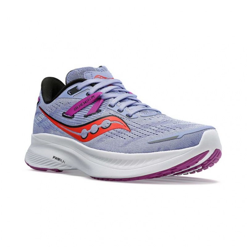 Women's Saucony Guide 16 Wide Running Shoes Purple | SOUTHAFRICA-ZAI