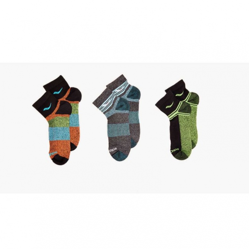 Women's Saucony Inferno Quarter 3-Pack Socks Multicolor | SOUTHAFRICA-FUJ