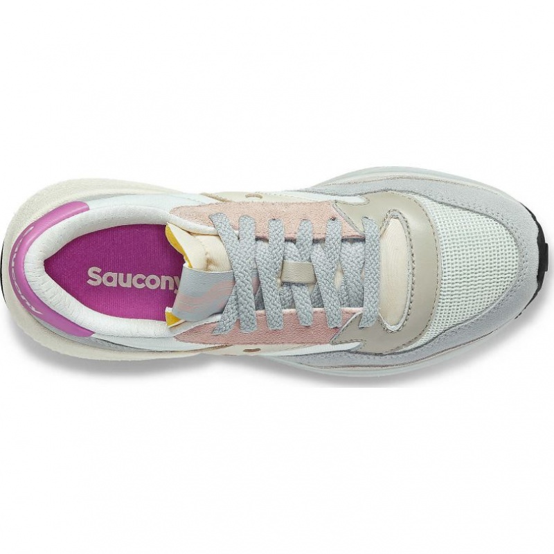 Women's Saucony Jazz NXT Sneakers White / Grey / Rose | SOUTHAFRICA-YQN