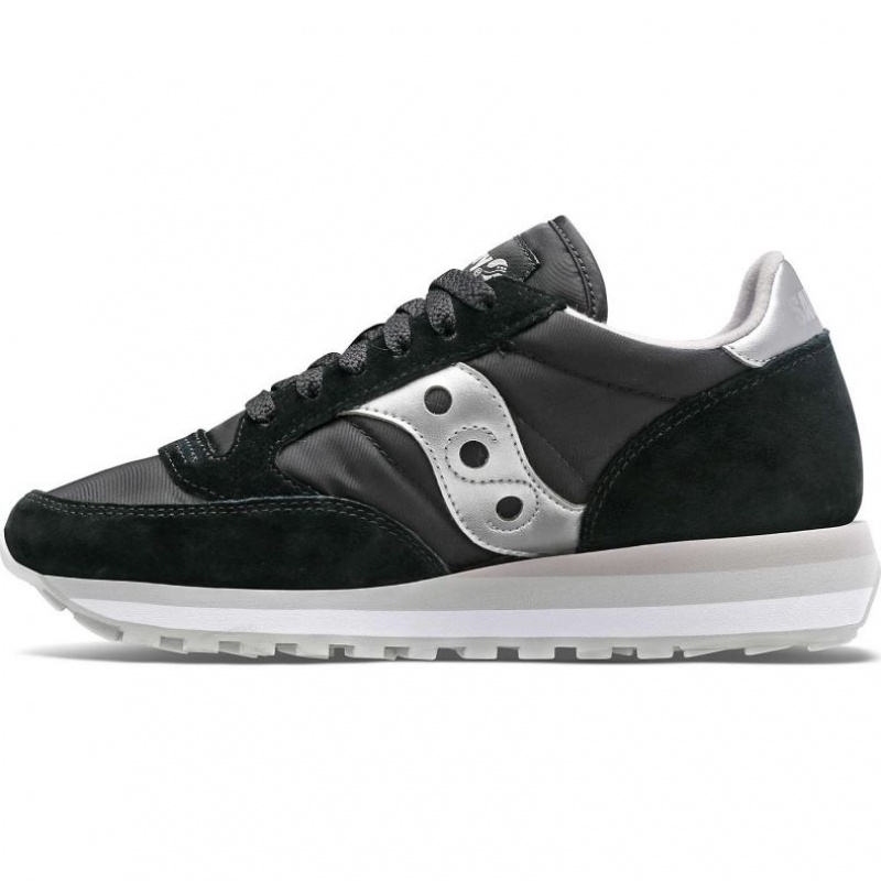 Women's Saucony Jazz Triple Sneakers Black / Silver | SOUTHAFRICA-CKN