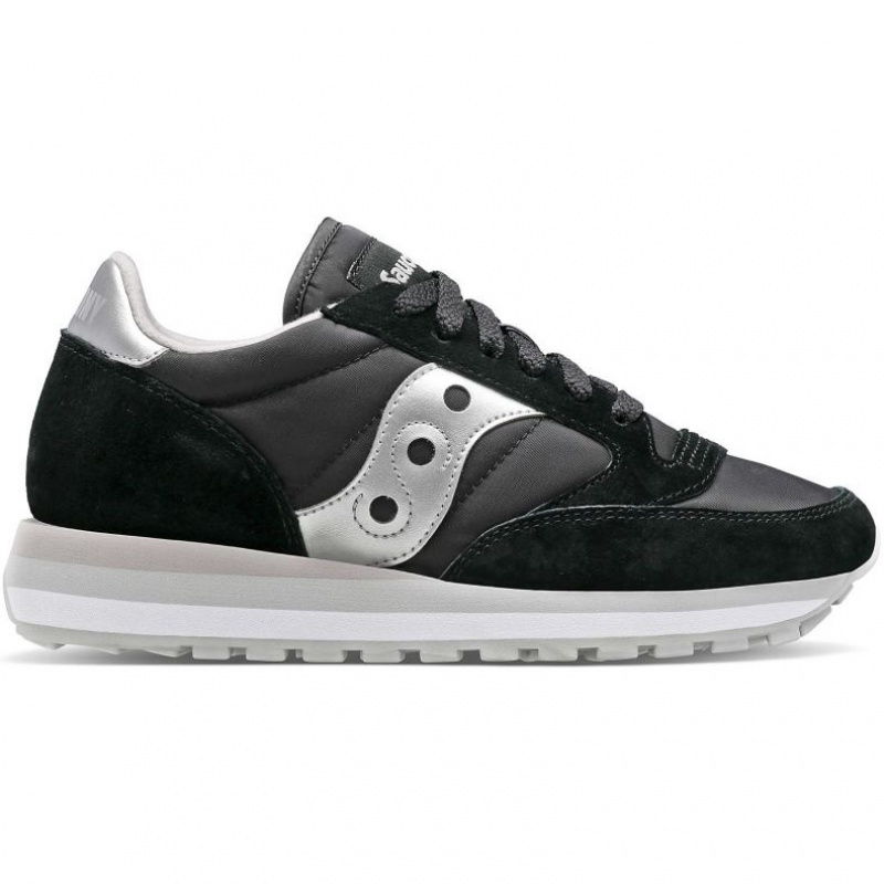 Women\'s Saucony Jazz Triple Sneakers Black / Silver | SOUTHAFRICA-CKN