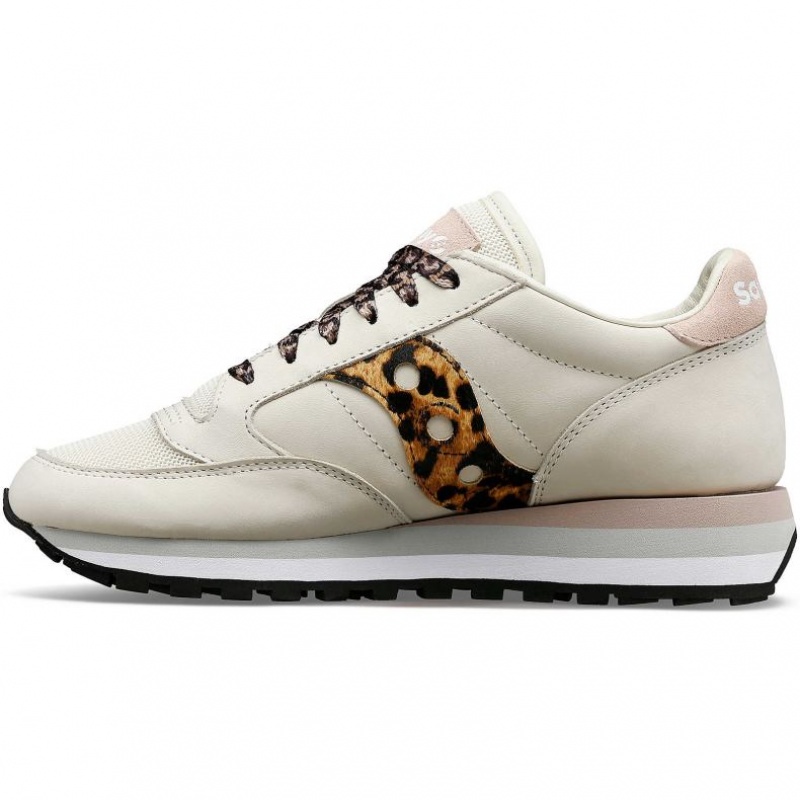 Women's Saucony Jazz Triple Sneakers White / Leopard | SOUTHAFRICA-XIR