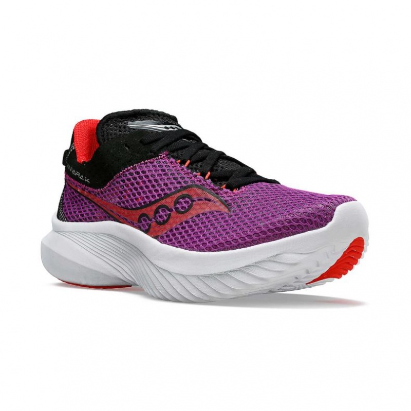 Women's Saucony Kinvara 14 Running Shoes Purple | SOUTHAFRICA-TKQ