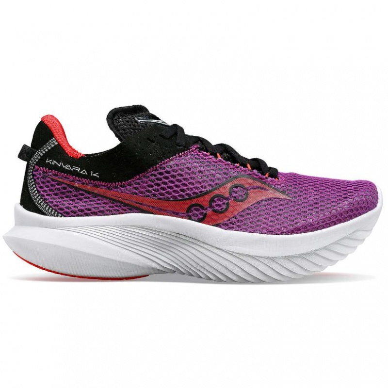 Women\'s Saucony Kinvara 14 Running Shoes Purple | SOUTHAFRICA-TKQ