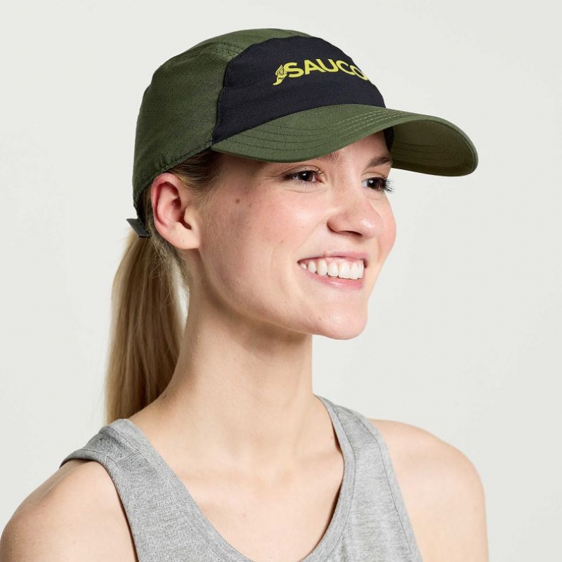 Women\'s Saucony Outpace Hat Dark Green | SOUTHAFRICA-BFW