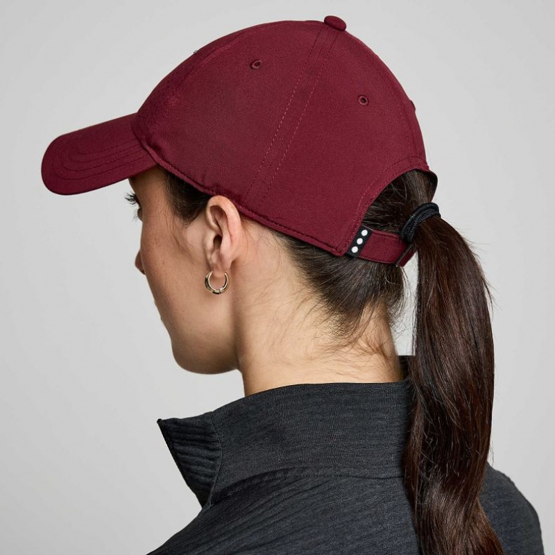 Women's Saucony Outpace Petite Hat Burgundy | SOUTHAFRICA-BNR