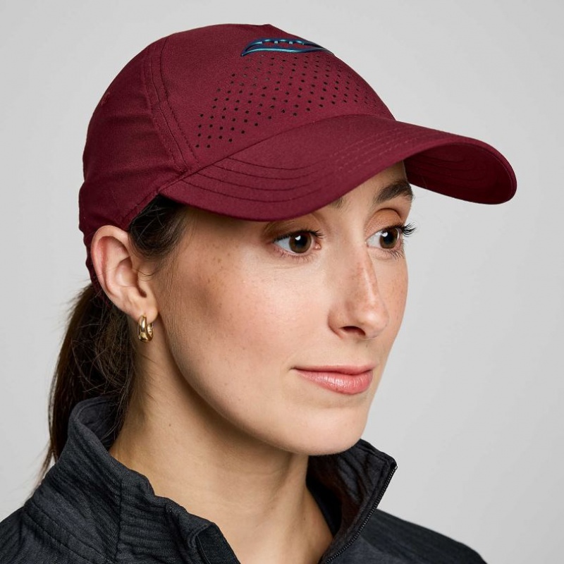 Women\'s Saucony Outpace Petite Hat Burgundy | SOUTHAFRICA-BNR