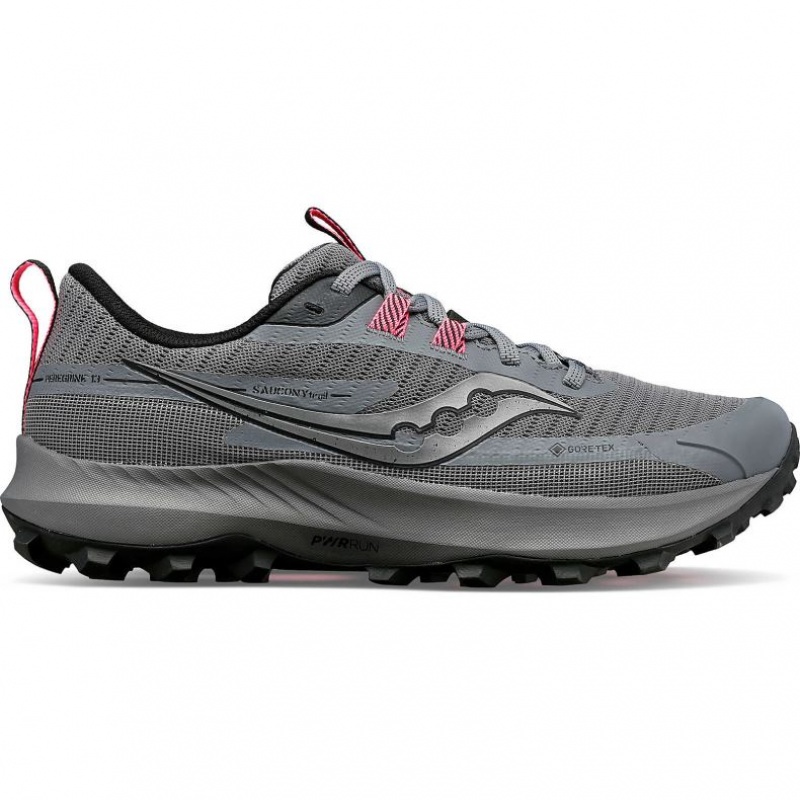 Women\'s Saucony Peregrine 13 GTX Trail Running Shoes Grey | SOUTHAFRICA-SZX