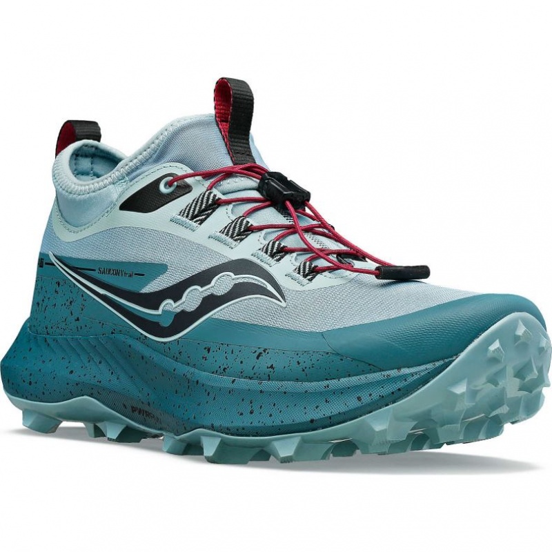 Women's Saucony Peregrine 13 ST Trail Running Shoes Turquoise | SOUTHAFRICA-UBN