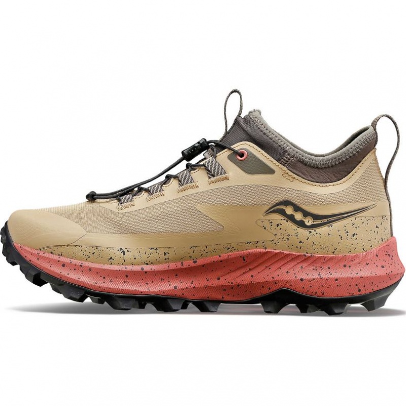 Women's Saucony Peregrine 13 ST Trail Running Shoes Brown | SOUTHAFRICA-JBP