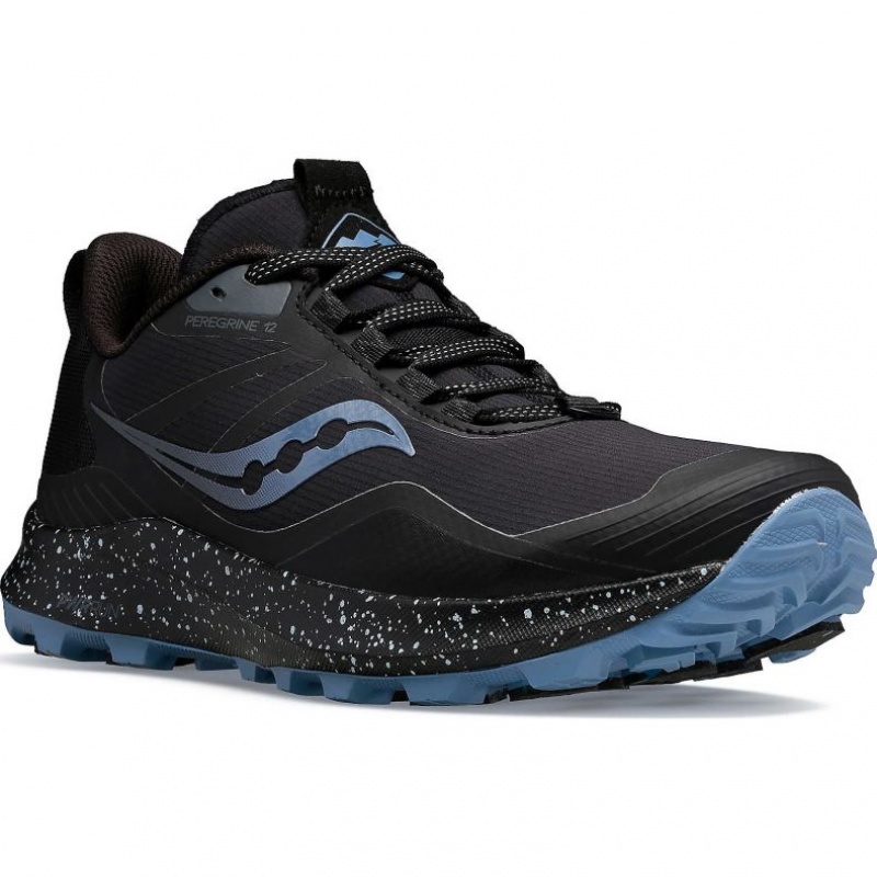 Women's Saucony Peregrine ICE+ 3 Trail Running Shoes Black | SOUTHAFRICA-VLN