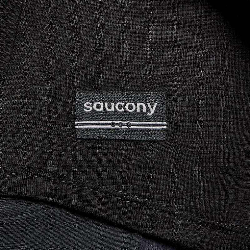 Women's Saucony Peregrine Merino Long Sleeve T-Shirt Black | SOUTHAFRICA-WXP