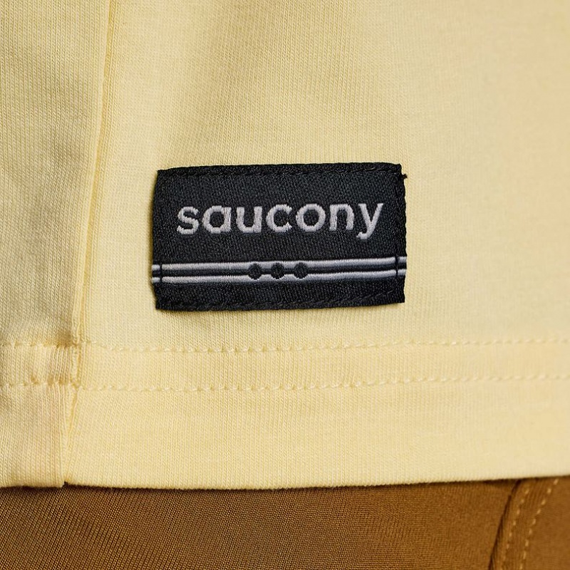 Women's Saucony Recovery Boxy T-Shirt Yellow | SOUTHAFRICA-PXI