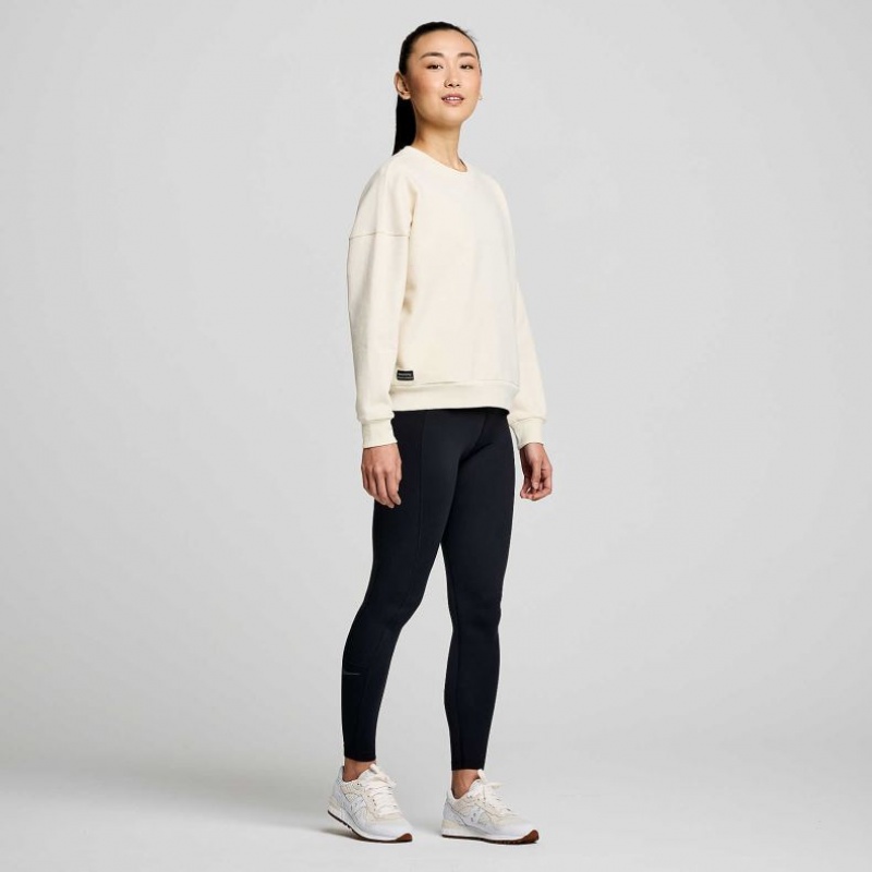 Women's Saucony Recovery Crew Sweatshirt White | SOUTHAFRICA-JKA