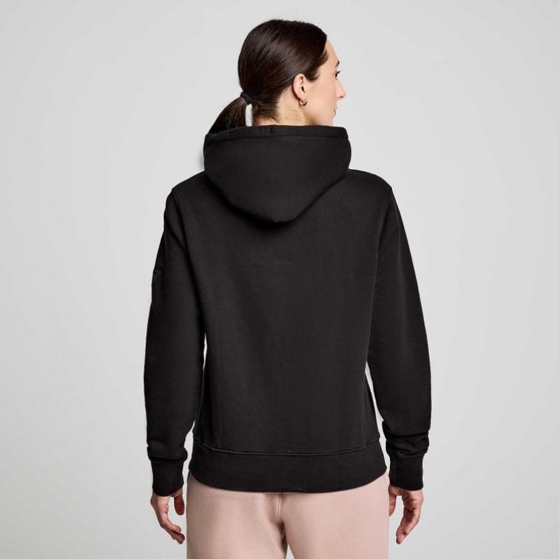 Women's Saucony Recovery Hoodie Black | SOUTHAFRICA-JYM