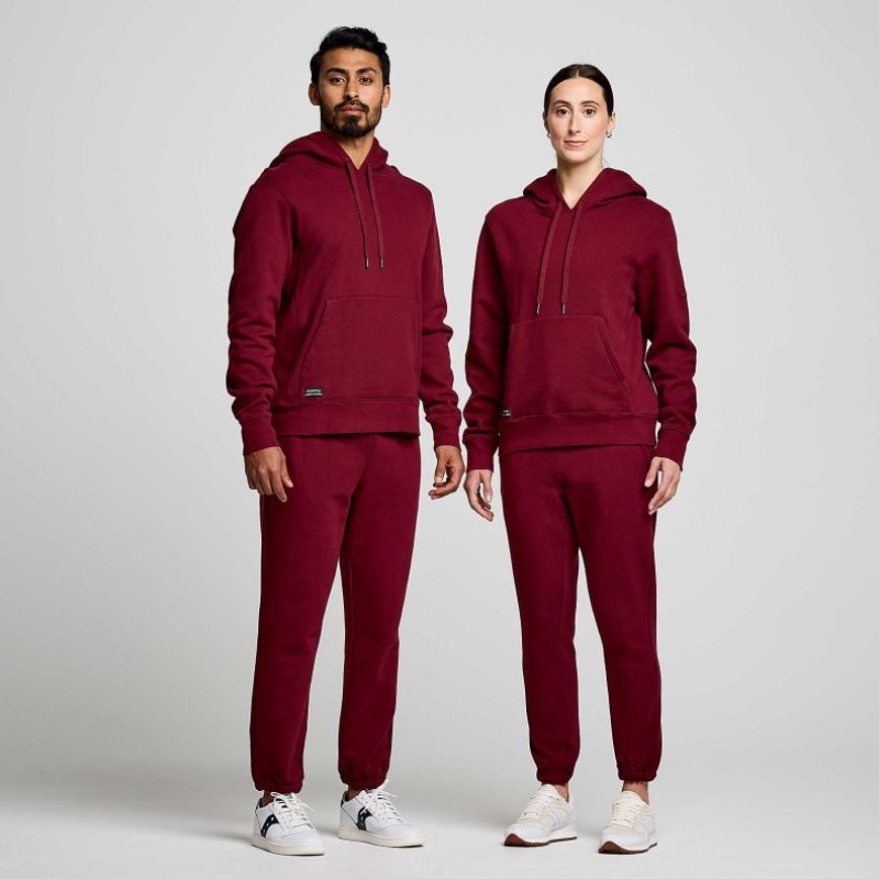 Women's Saucony Recovery Hoodie Burgundy | SOUTHAFRICA-PBI