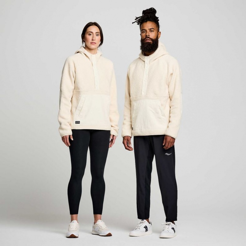 Women's Saucony Recovery Sherpa Pullover Hoodie Beige | SOUTHAFRICA-KYF