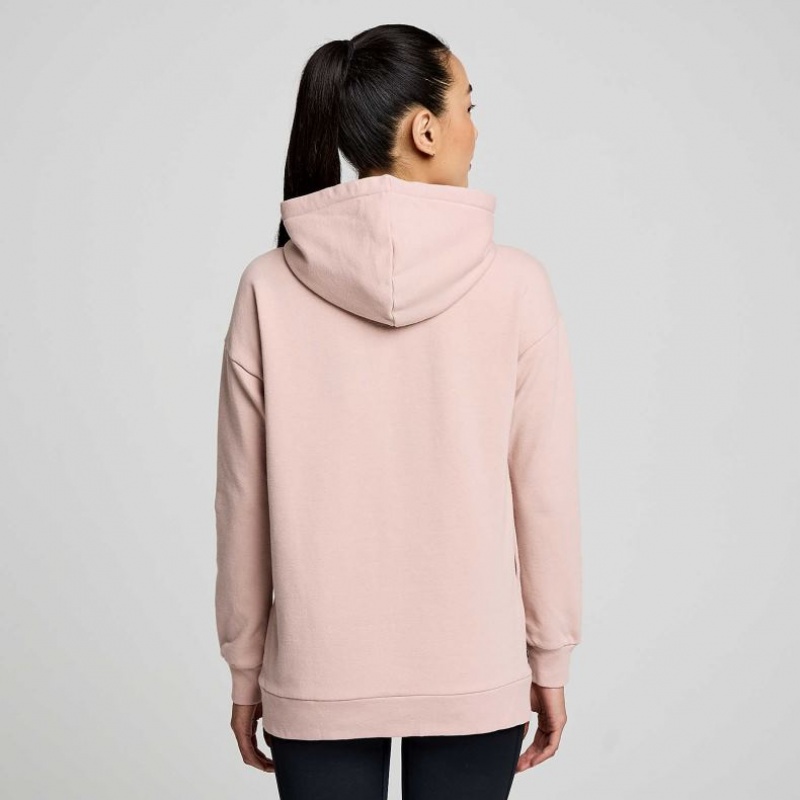 Women's Saucony Recovery Zip Tunic Hoodie Pink | SOUTHAFRICA-ZEK