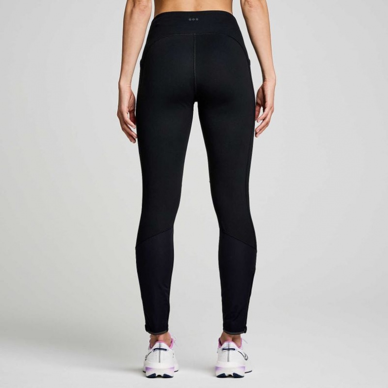 Women's Saucony Runshield Tight Black | SOUTHAFRICA-HTB