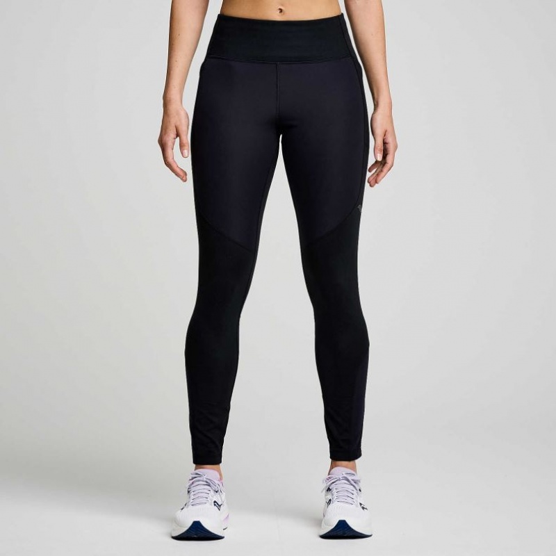 Women\'s Saucony Runshield Tight Black | SOUTHAFRICA-HTB