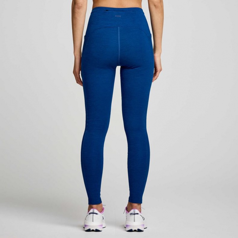 Women's Saucony Solstice Tight Indigo | SOUTHAFRICA-RIG