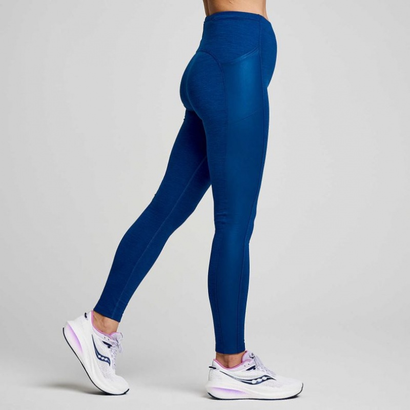 Women's Saucony Solstice Tight Indigo | SOUTHAFRICA-RIG