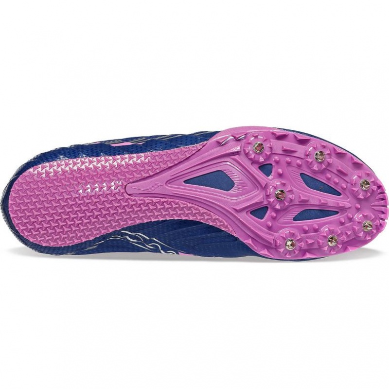 Women's Saucony Spitfire 5 Spikes Indigo | SOUTHAFRICA-BUP