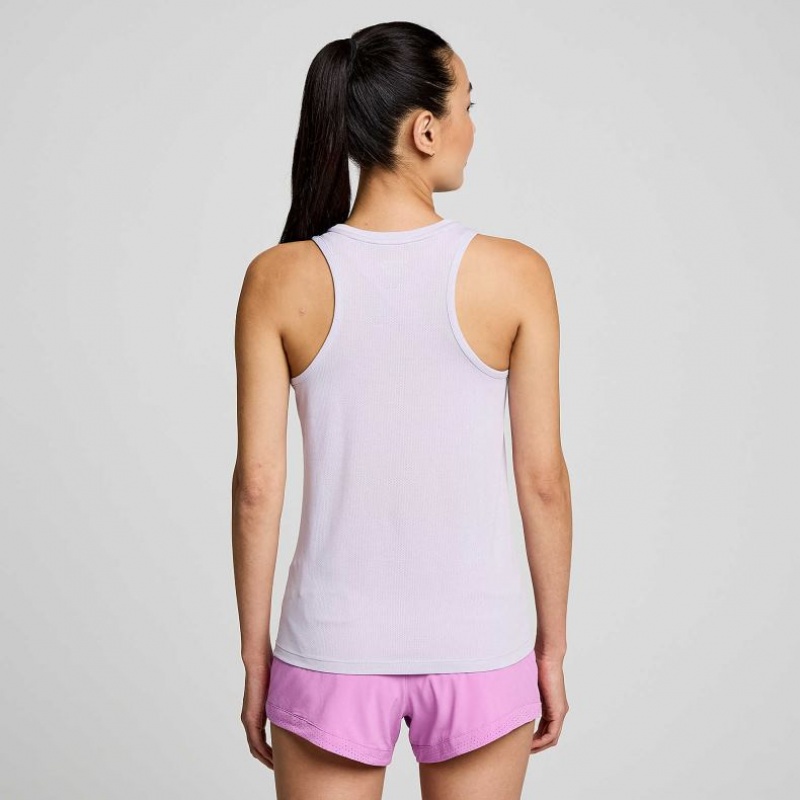 Women's Saucony Stopwatch Singlet Purple | SOUTHAFRICA-VJK