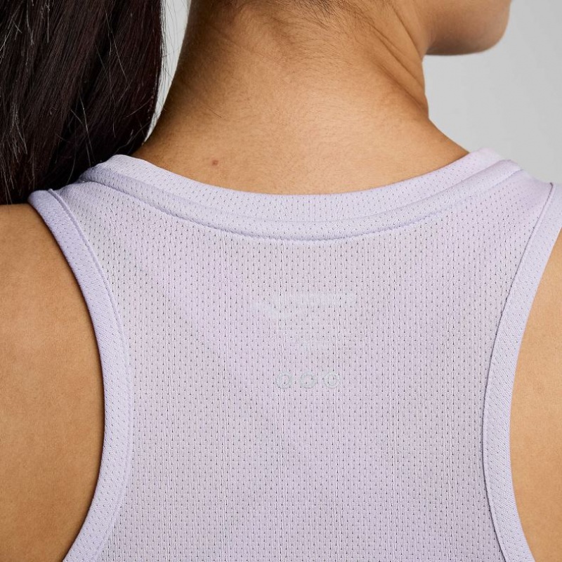 Women's Saucony Stopwatch Singlet Purple | SOUTHAFRICA-VJK