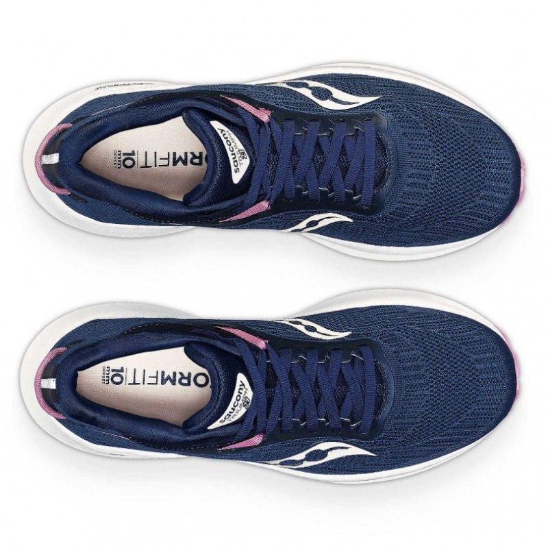 Women's Saucony Triumph 21 Running Shoes Navy | SOUTHAFRICA-MWS