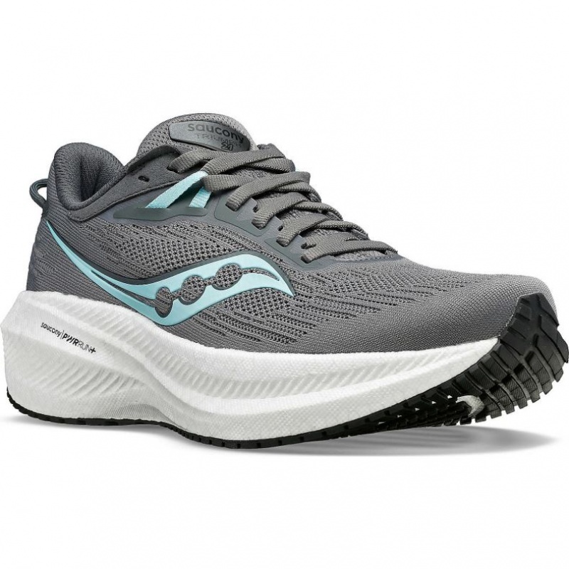 Women's Saucony Triumph 21 Running Shoes Grey | SOUTHAFRICA-AUJ