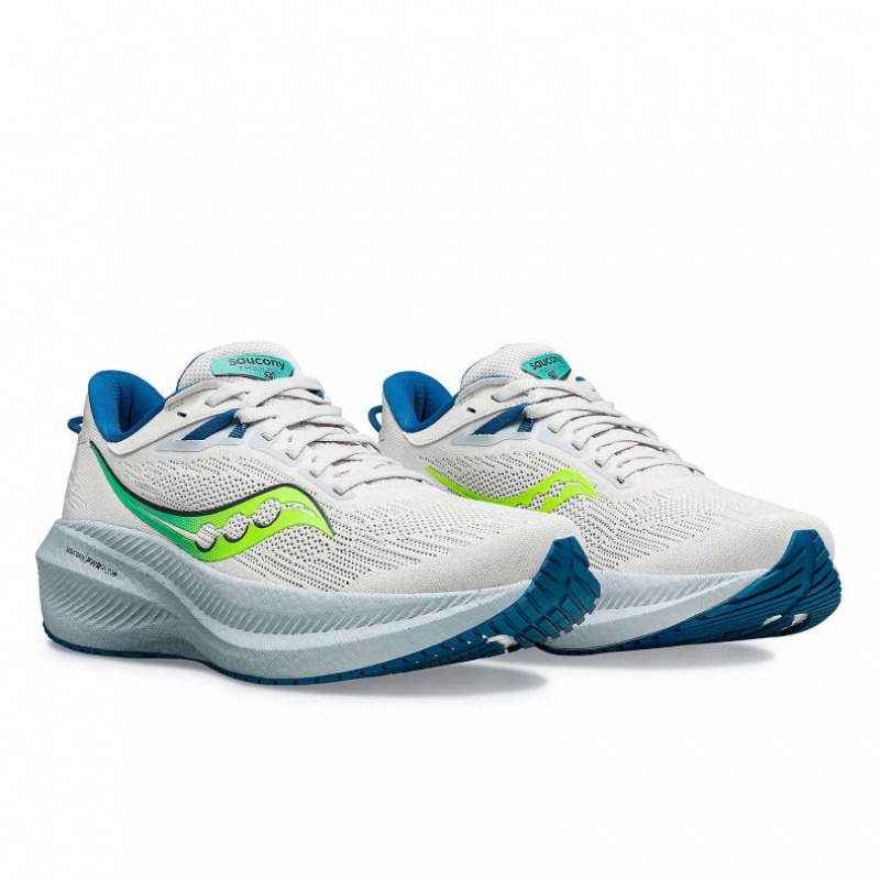 Women's Saucony Triumph 21 Running Shoes White | SOUTHAFRICA-CYG