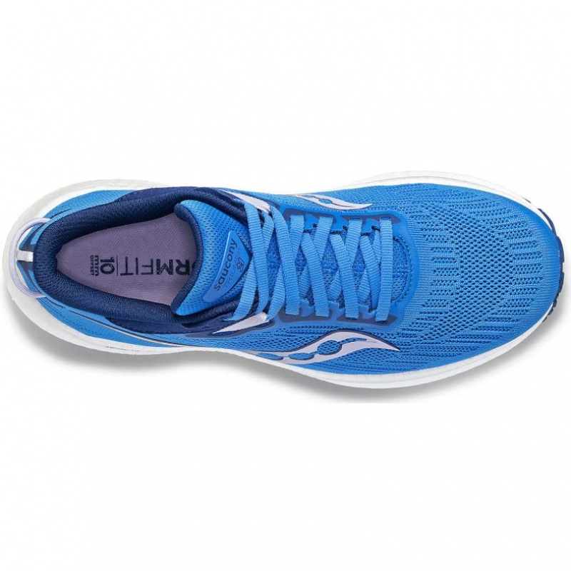 Women's Saucony Triumph 21 Running Shoes Blue | SOUTHAFRICA-CVI