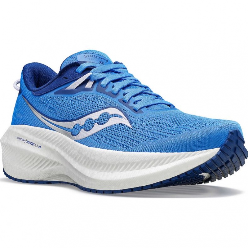 Women's Saucony Triumph 21 Running Shoes Blue | SOUTHAFRICA-CVI